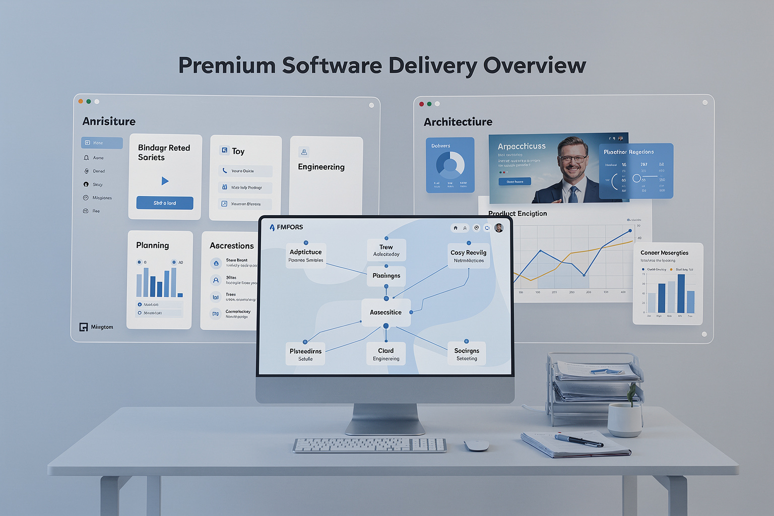 Cloud delivery systems overview illustration